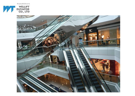 السلالم الزجاجية لمراكز التسوق المخصصة للسلالم مزودة بسعة 6000 راكب لكل دقيقة