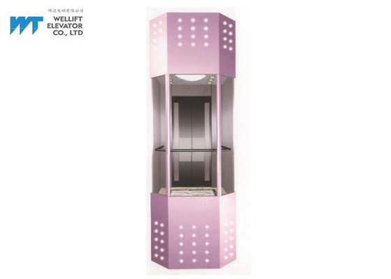 مراقبة مصعد المقصورة الديكور 304 الفولاذ المقاوم للصدأ المواد حسب الطلب اللون